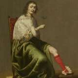Jacob van der Merck. Sitting Lady with Wine Glass in Seductive Pose - фото 1