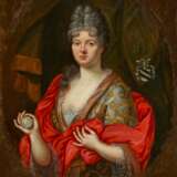 Dutch School. Porträt von Agnes von Weers mit einer Taschenuhr in der rechten Hand - фото 1