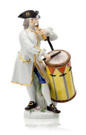 Herr mit Flöte und Trommel. Meissen, 20. Jahrhundert - фото 1