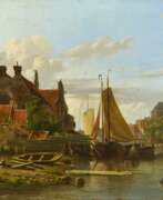 Adrianus Eversen. Adrianus Eversen. Little Dutch Town at the River