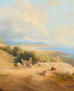 Иоганн Якоб Фрей. Johann Jakob Frey. View Along the Bay at Nettuno