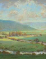 Franz Huth. Wiesental mit Bachlauf