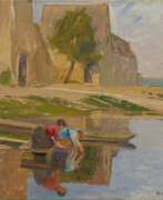 Фридрих Кальморген. Friedrich Kallmorgen. Women Washing in the River