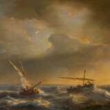 Johan Hendrik Louis Meijer. Heimkehrende Fischerboote im Abendlicht - photo 1