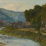 Max Merker. Flusslauf im Gebirge - Foto 1