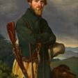 Ferdinand von Rayski. Bildnis eines Jägers mit Hund - Auction archive