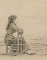 Franz Skarbina. Dame am Strand