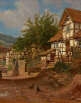 Paul Wilhelm Tübbecke. Berggasse in Völkershausen