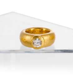 Grosser Herren-Diamant-Ring. Goldschmied Franz Lohri, Zug