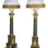Paar feine Empire-Öllampen. Frankreich, um 1810/20 - фото 1