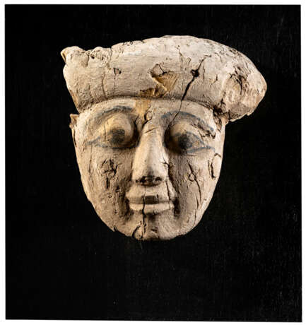 Sarkophagmaske. Ägypten, wohl ptolemäisch, ca. 300-0 v. Chr. - Foto 1