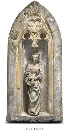 Gotische Mondsichel-Madonna. Anfang 16. Jahrhundert - Foto 4