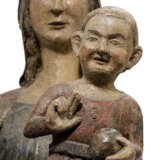 Thronende Madonna mit Kind. Zentral-Italien/Umbrien/Abruzzen, 1. Hälfte 14. Jahrhundert - Foto 5