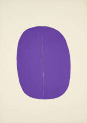 Lucio Fontana. Concetto Spaziale (Ovale violet avec fente)
