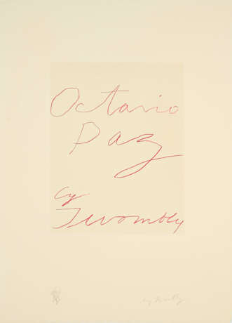 Cy Twombly. Octavio Paz. Eight poems. Ten drawings - photo 5