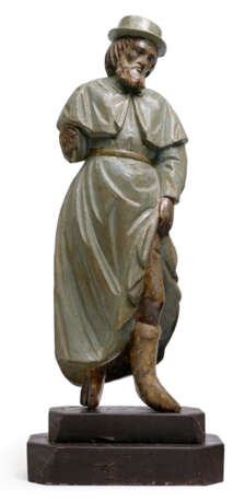 "Santo" Figur des Heiligen Rochus. Hispano-Philippinisch, 19. Jahrundert - Foto 1