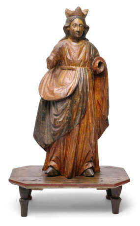 Maria Immaculata oder stehende Heilige. Hispano-Philippinisch, 19. Jahrhundert - Foto 1