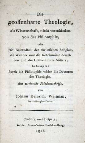 Weismann, J.H. - photo 1