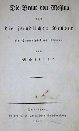 Schiller, (F.). - Foto 1