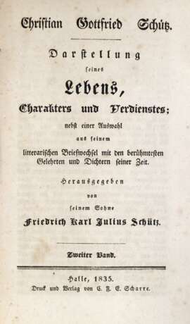 Schütz, F.K.J. (Hrsg.). - Foto 2