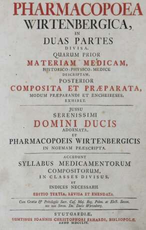 Pharmacopoca Wirtenbergica ... - Foto 2