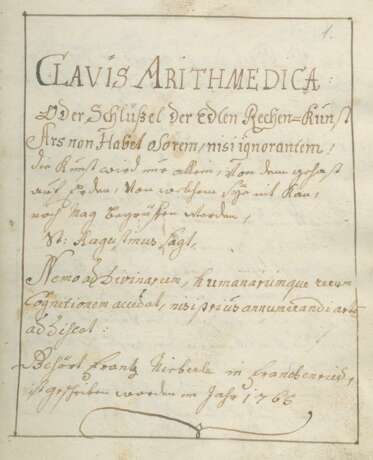 Clavis Arithmedica - photo 1