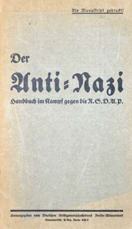 Anti-Nazi, Der. - фото 1