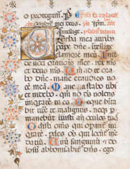 Illuminierte Buchseite. 15. Jahrhundert