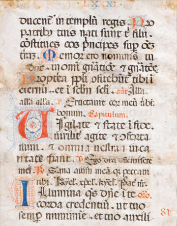 Illuminierte Buchseite. 15. Jahrhundert - Foto 2