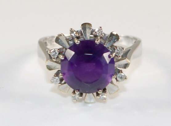 Brillant- Amethystring 585 WG. - photo 1