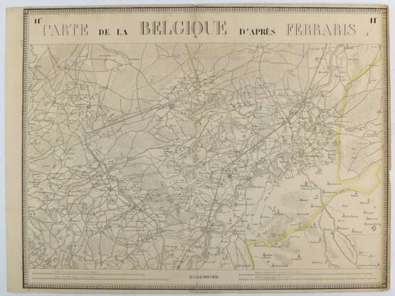 Carte de la Belgique, d'après Ferraris - Foto 1