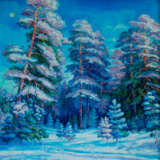 Длинные тени пушистой зимы.2 Leinwand Ölfarbe Realismus Landschaftsmalerei 2008 - Foto 2