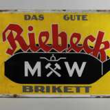 Emailleschild Riebeck - photo 1