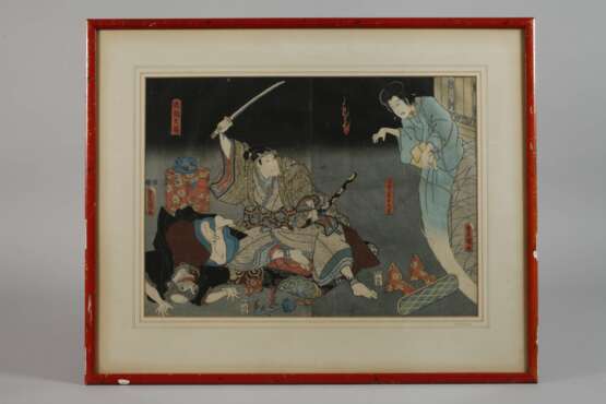 Farbholzschnitt Kunisada Utagawa - photo 2