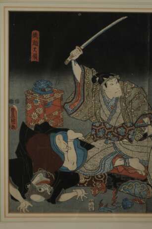 Farbholzschnitt Kunisada Utagawa - photo 3