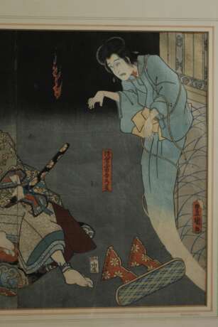 Farbholzschnitt Kunisada Utagawa - photo 4