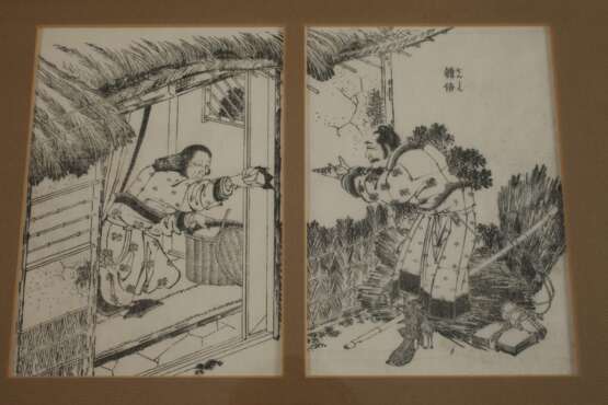 Katsushika Hokusai, Zwei Holzschnitte - photo 2