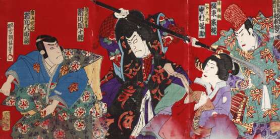 Farbholzschnitt Kunisada Utagawa - Foto 1