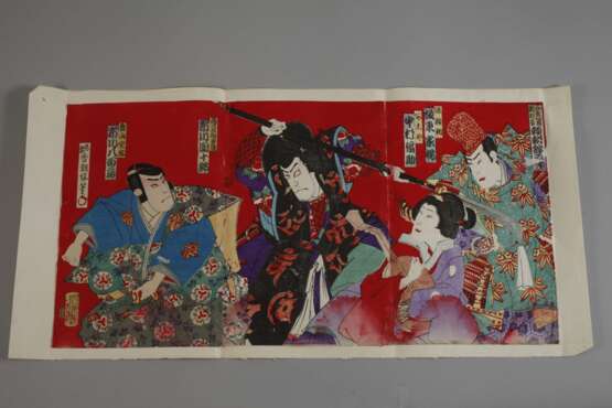 Farbholzschnitt Kunisada Utagawa - Foto 2