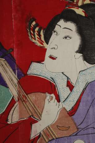 Farbholzschnitt Kunisada Utagawa - Foto 6