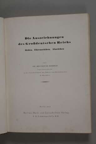 Doehle, Auszeichnungen des Großdeutschen Reiches - фото 2