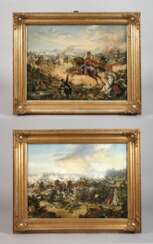 Zwei Gemälde Deutsch-Französischer Krieg 1870/71