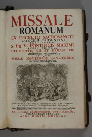 Missale Romanum 1765 - фото 3