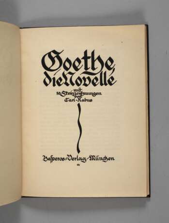 Goethe, Die Novelle - Foto 1