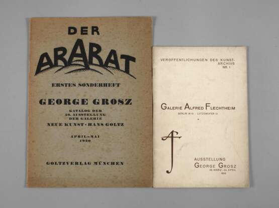 Zwei Ausstellungskataloge George Grosz - photo 1