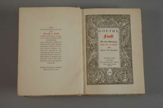 Hundertjahrs-Ausgabe von Goethes Faust - Foto 2