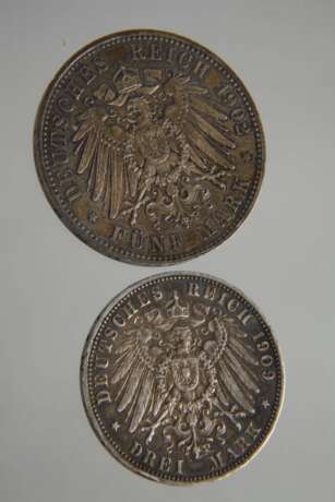 Zwei Silbermünzen Sachsen - фото 3