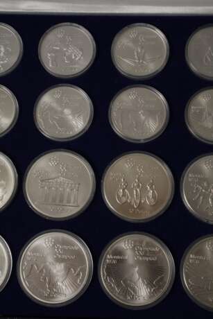 Konvolut Silbermünzen Olympiade Montreal 1976 - Foto 3