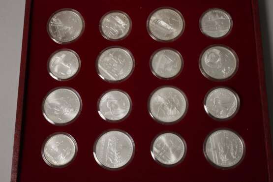 Konvolut Silbermünzen Olympiade Moskau 1980 - photo 3