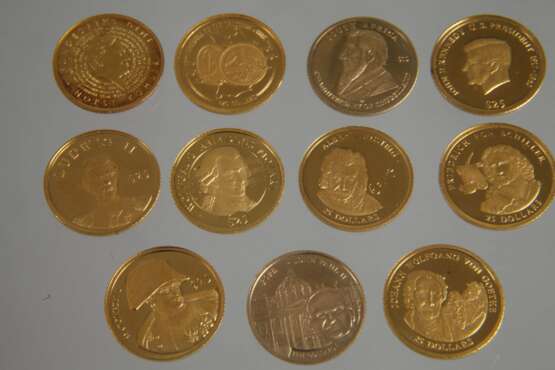 Elf Münzen Gold 999 - photo 2